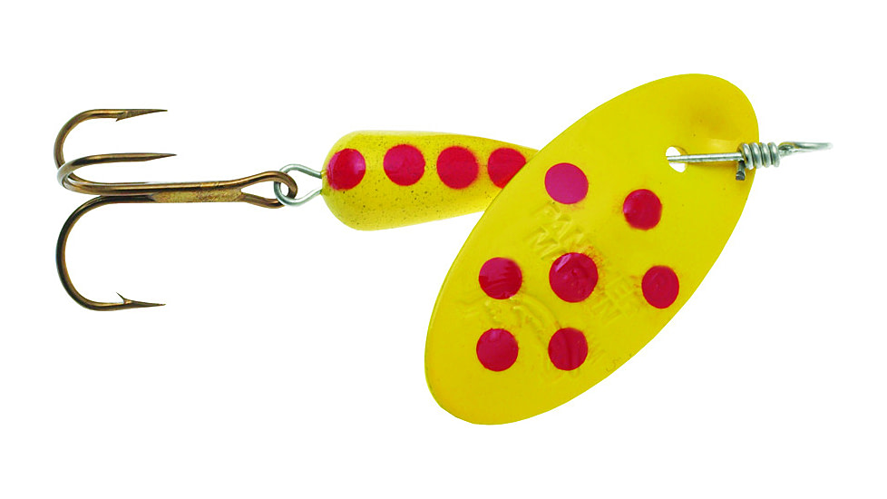 Panther Martin In-Line Spinner, #2, 1/16oz, Spotted Yellow, 2PMSP-Y