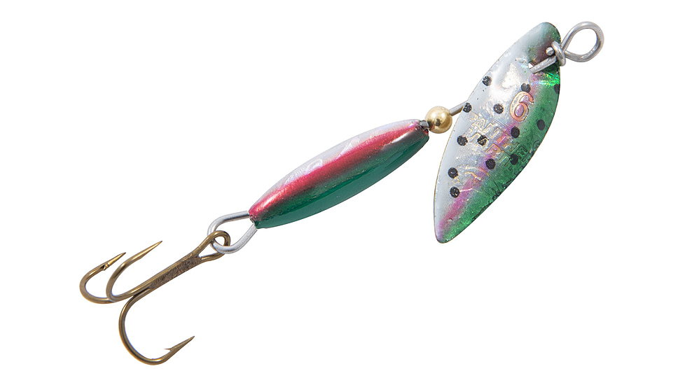 Panther Martin WillowStrike Holograph Willow Leaf Spinner, Rainbow Trout, Size 4, 4 PMWSH-RTH