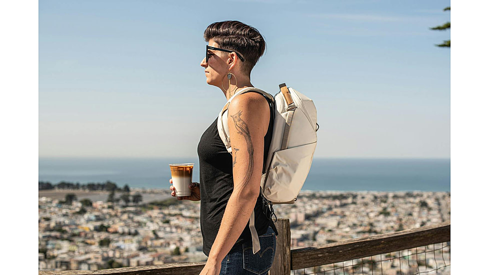 Peak Design Everyday Zip V2 Backpack, 15 Liters, Bone, BEDBZ-15-BO-3