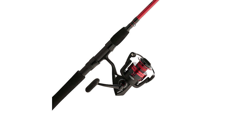 Penn Fishing Fierce IV Combo, 6.2/1, Right/Left, 3000, 7ft. Rod Length, Medium Light Power, Extra Fast Action, 1 Piece Rod, Black/Red, FRCIV3000701ML