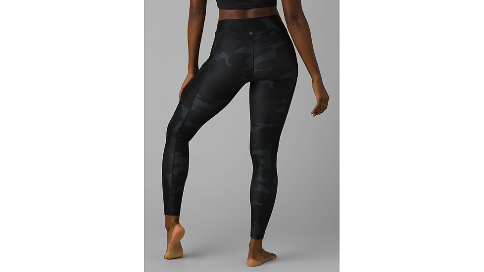 prAna Electa Legging II - Women's, Extra Small, Black Camo, 1971371-002-XS