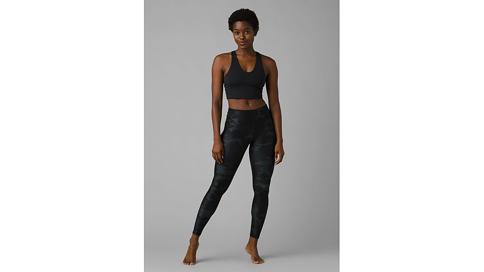 prAna Electa Legging II - Women's, Extra Small, Black Camo, 1971371-002-XS