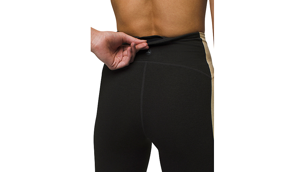 prAna Heavana Hot Spell Legging - Womens, Black / Cliffside Heather, L, 2057281-003-L