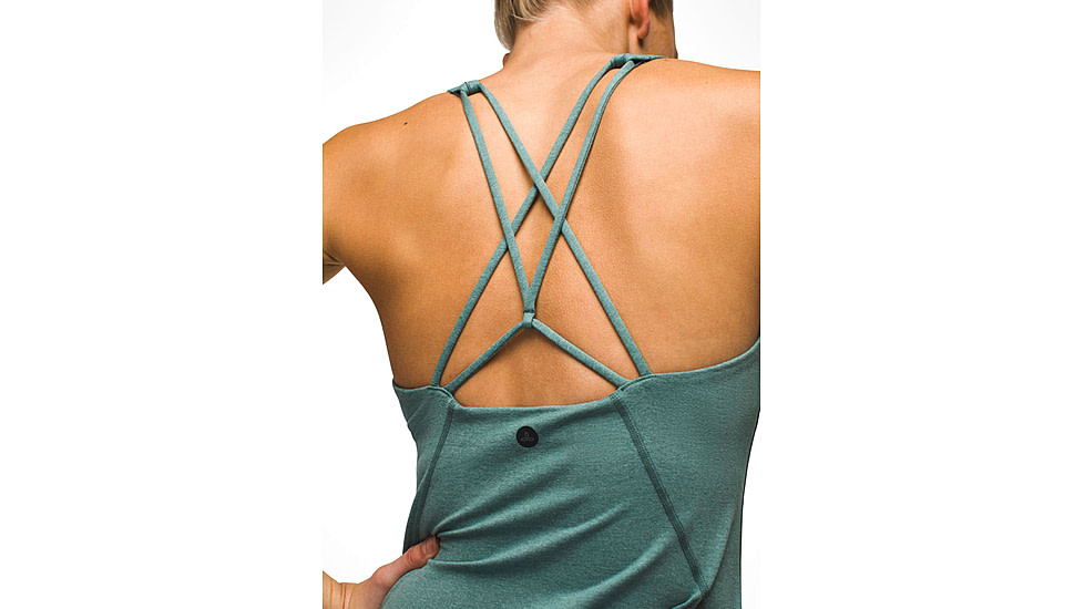 prAna Heavana Every Day Dress - Womens, Cool Dusk Heather, M, 2066871-400-M