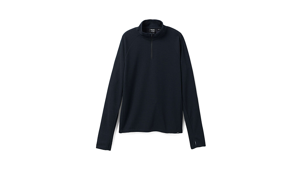prAna Wensley 1/2 Zip Top - Men's, Medium, Black, 1968101-001-SL-M
