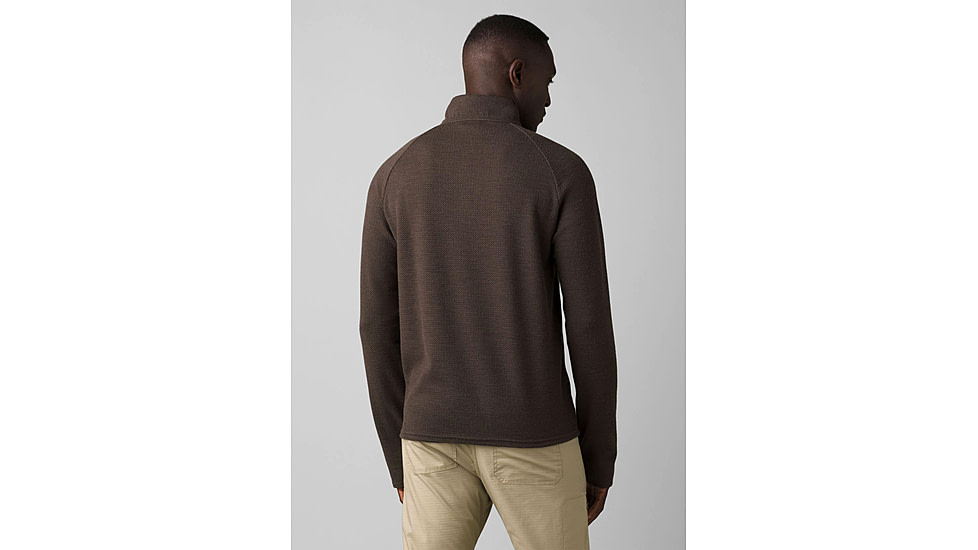 prAna Wensley 1/2 Zip Top - Men's, Medium, Black Olive, 1968101-300-SL-M