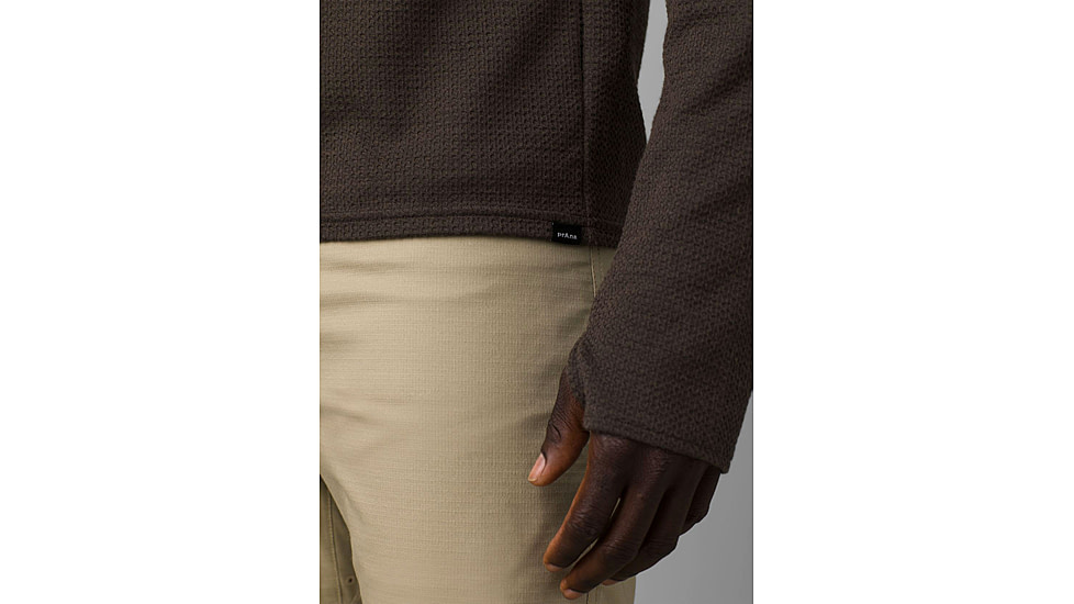 prAna Wensley 1/2 Zip Top - Men's, Medium, Black Olive, 1968101-300-SL-M