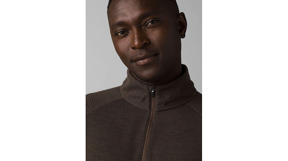 prAna Wensley 1/2 Zip Top - Men's, Medium, Black Olive, 1968101-300-SL-M