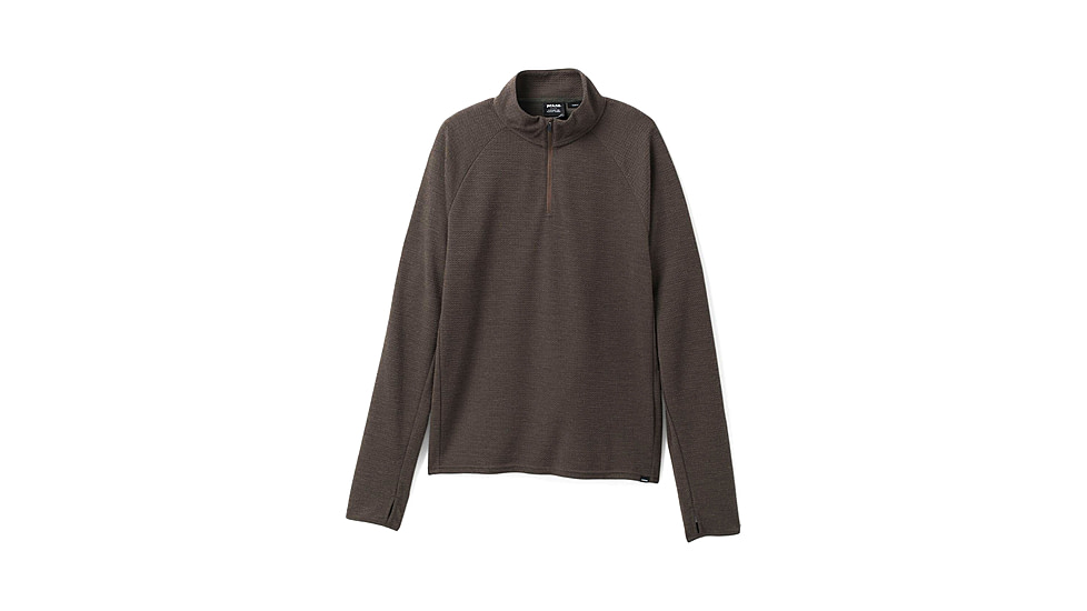 prAna Wensley 1/2 Zip Top - Men's, Medium, Black Olive, 1968101-300-SL-M
