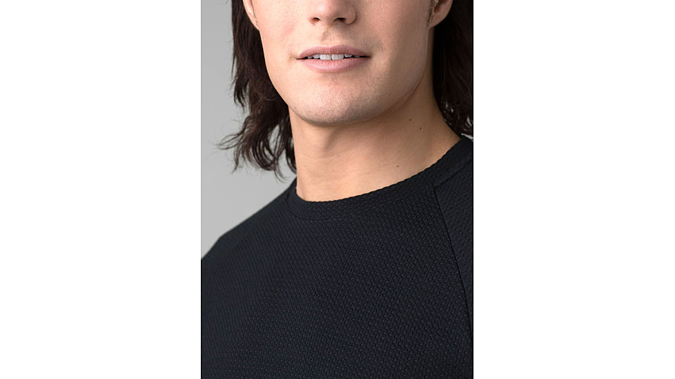 prAna Wensley Crew Top - Men's, Medium, Black, 1968121-001-SL-M