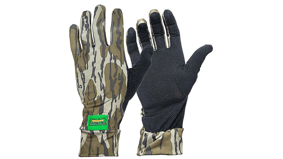 Primos Hunting Stretch Card Gloves - Men's, Mossy Oak Bottomland, One Size, PS6678