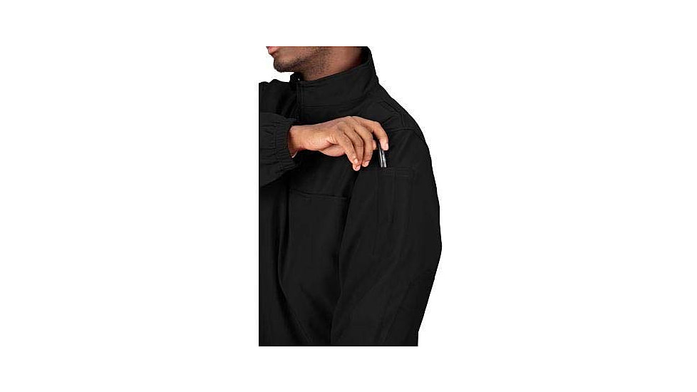 Propper 1/4 Zip Softshell Job Shirt - Mens, Black, Extra Large, Long Inseam, F54395Z001XL3
