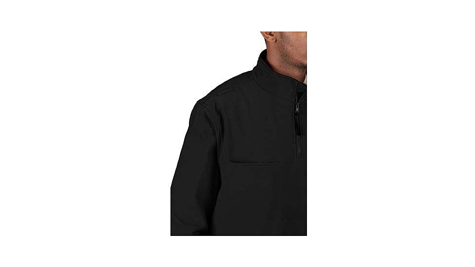 Propper 1/4 Zip Softshell Job Shirt - Mens, Black, Extra Large, Long Inseam, F54395Z001XL3