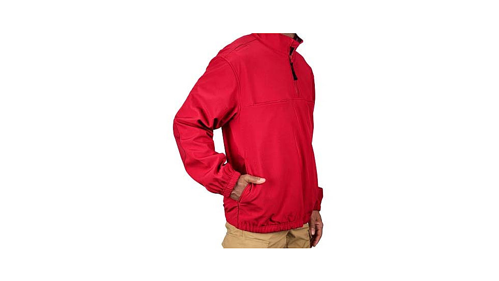Propper 1/4 Zip Softshell Job Shirt - Mens, Red, 5Extra Large, Long Inseam, F54395Z6005XL3