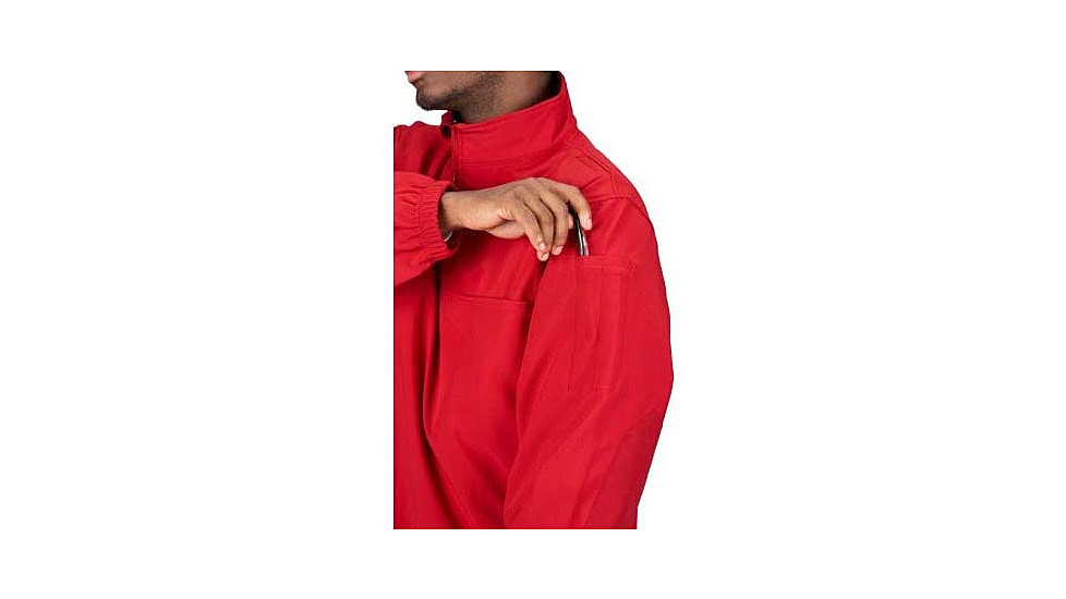 Propper 1/4 Zip Softshell Job Shirt - Mens, Red, 5Extra Large, Long Inseam, F54395Z6005XL3