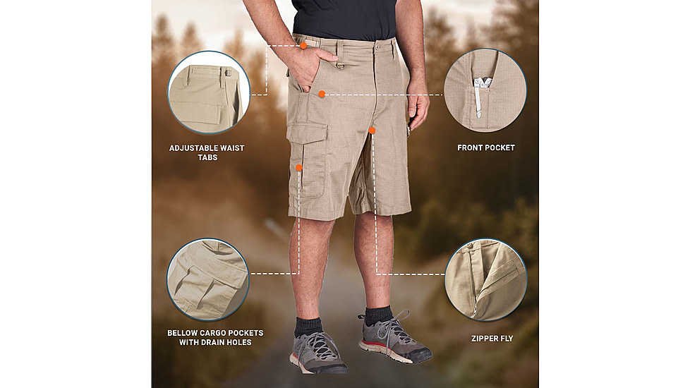 Propper BDU 2.0 Cargo Shorts, Khaki, Extra Large, F52626F250XL