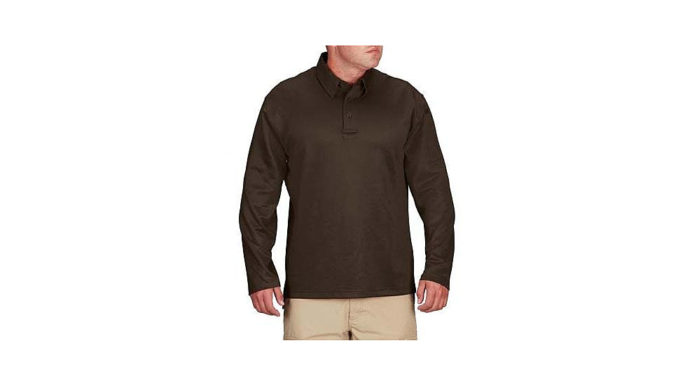 Propper I.C.E. Performance Long Sleeve Polo - Mens, Brown, 3XL, F5315722323XL