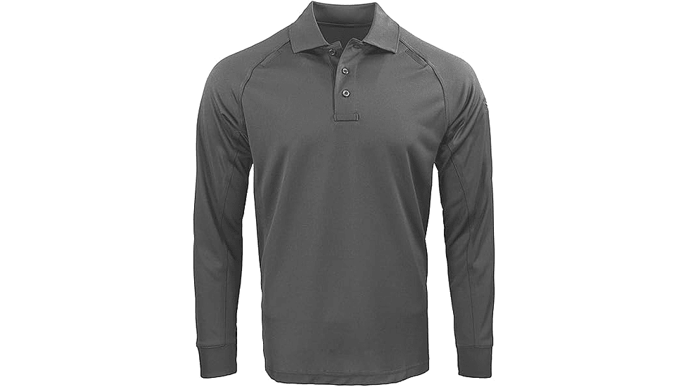 Propper Raglan Long Sleeve Utility Polo - Mens, Black, XS, F531301001XS