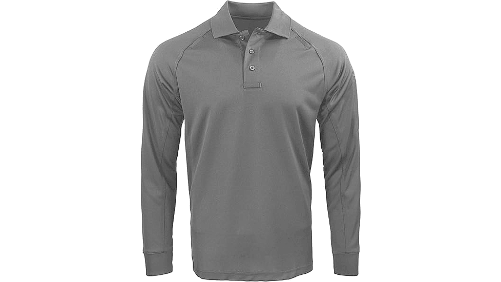 Propper Raglan Long Sleeve Utility Polo - Mens, Charcoal, S, F531301015S