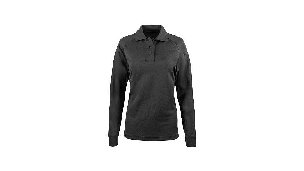 Propper Raglan Long Sleeve Utility Polo - Womens, Black, 3XL, F5310010013XL
