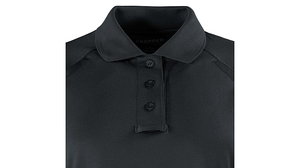 Propper Raglan Utility Short Sleeve Polo - Womens, Charcoal, XL, F530901015XL