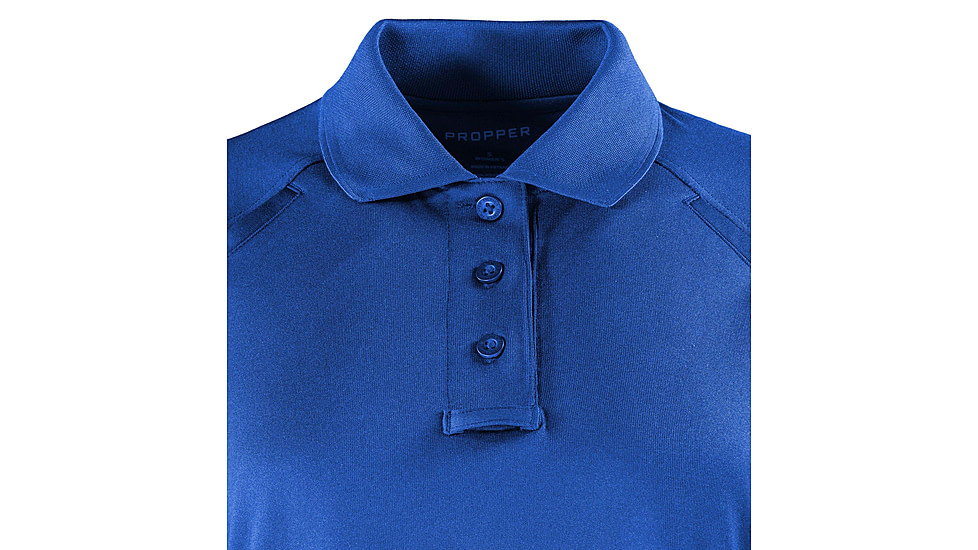 Propper Raglan Utility Short Sleeve Polo - Womens, Cobalt Blue, S, F530901452S