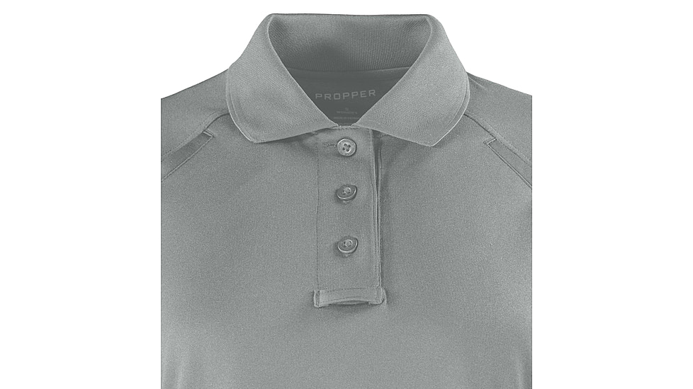 Propper Raglan Utility Short Sleeve Polo - Womens, Grey, S, F530901020S