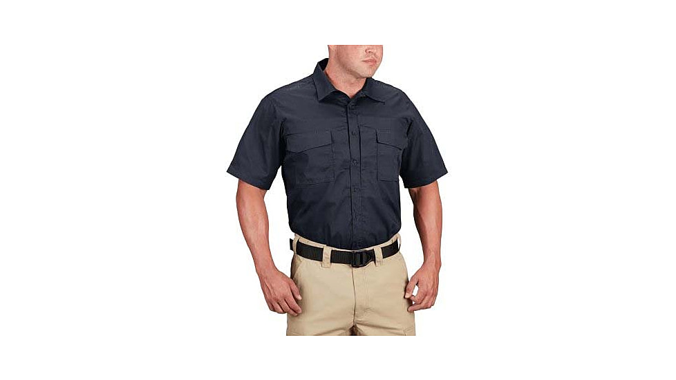 Propper RevTac Stretch Tactical Short Sleeve Shirt - Mens, LAPD Navy, S, F531405450S