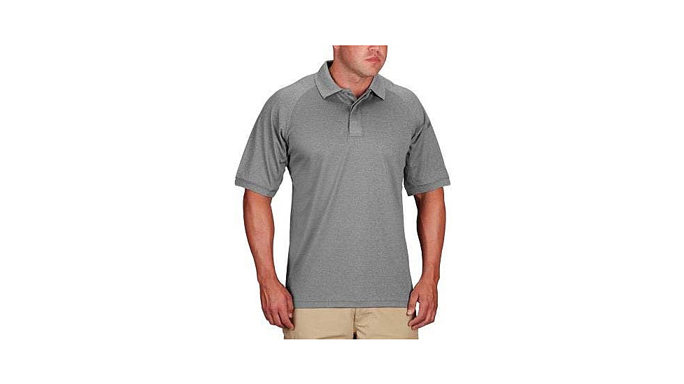 Propper Snag Free Short Sleeve Polo - Mens, Heather Grey, 6XL, F53220A0236XL