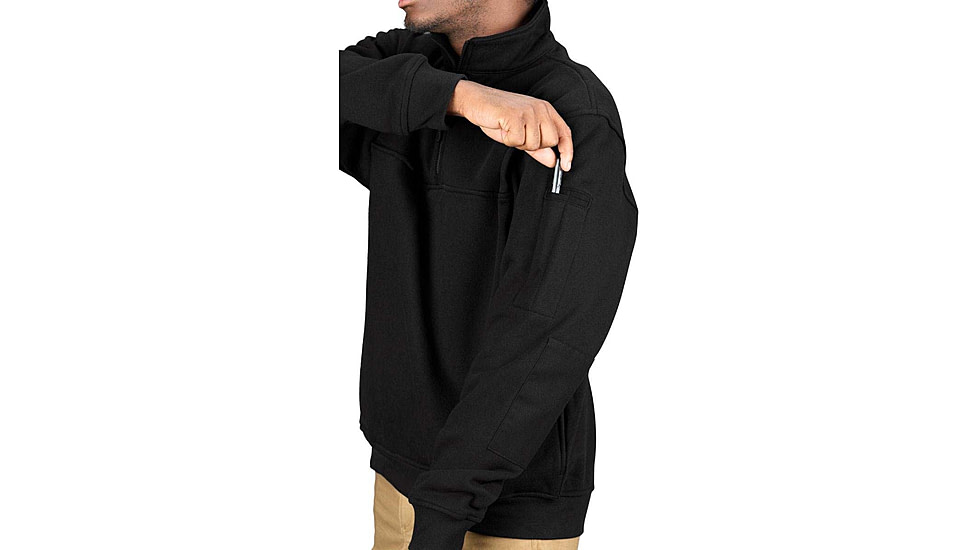 Propper Station 1/4 Zip Job Shirt - Mens, Black, Large, Long, F58366Y001L3