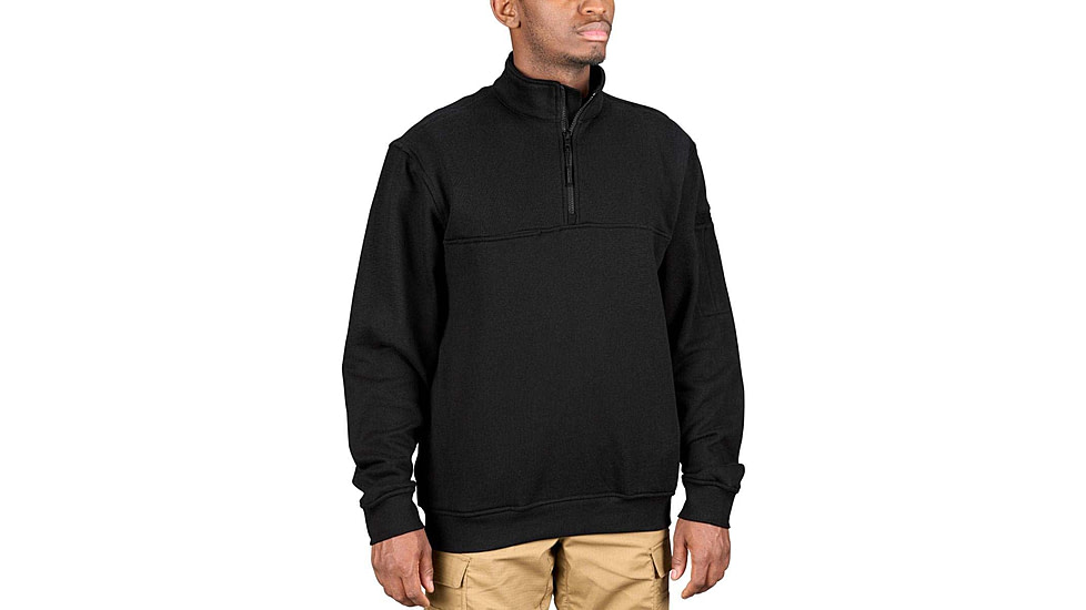 Propper Station 1/4 Zip Job Shirt - Mens, Black, Large, Long, F58366Y001L3