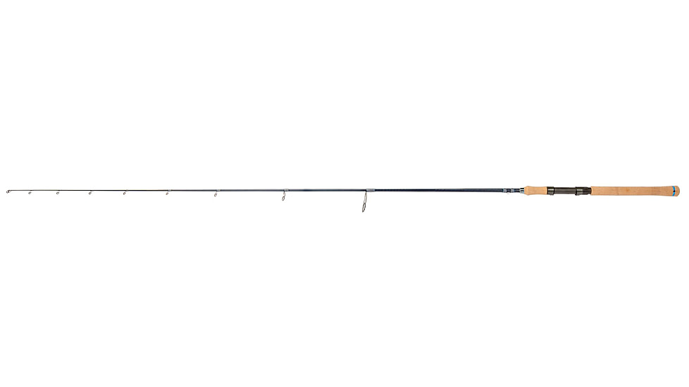 Quantum Myth Spinning Rod, 7ft, 1-PC, Light, Moderate-Fast Rod, HXS30 Graphite Blank, Seaguide Line Guides, Fuji DPS Reel Seat, Cork Handle, Gray/Blue, MTS701L612MF.R2