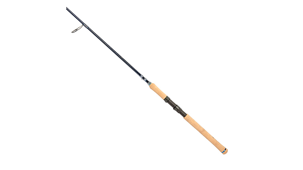 Quantum Myth Spinning Rod, 7ft, 1-PC, Medium-Heavy, Moderate-Fast Rod, HXS30 Graphite Blank, Seaguide Line Guides, Fuji DPS Reel Seat, Cork Handle, Gray/Blue, MTS701MH1220MF.R2