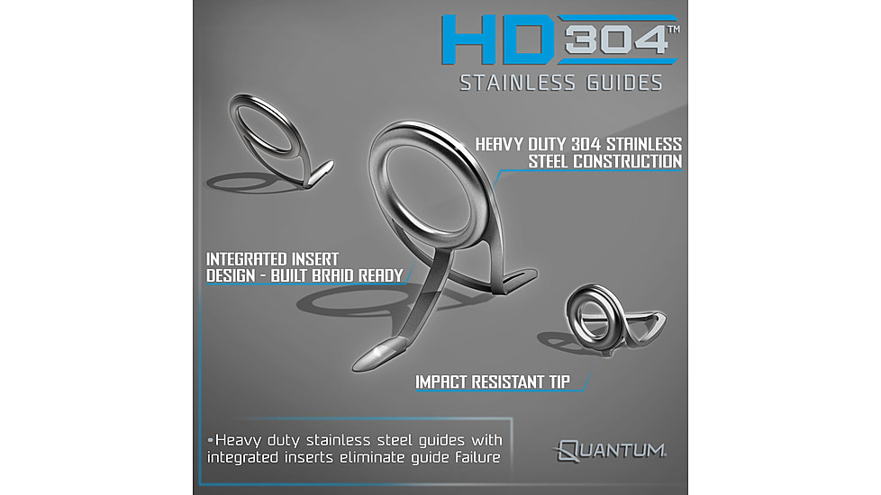 Quantum Strive Spinning Reel and Rod Combo, 7ft, 1-PC, Medium, Fast Rod, Graphite Composite Blank, SZ 5000 Reel, 4+1 Bearings, 5.6-1 Ratio, Silver/Blue, SV5000701M1220.P2