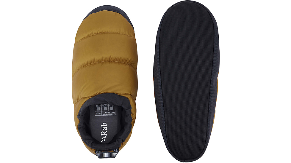 Rab Down Hut Slipper, Dark Butternut, Large, QAJ-03-DBN-LRG