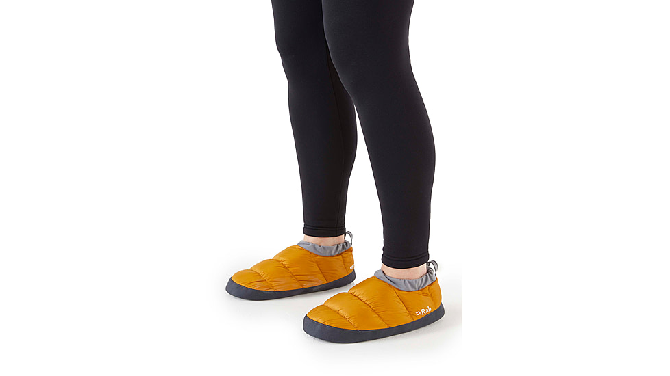 Rab Down Hut Slipper, Dark Butternut, Large, QAJ-03-DBN-LRG