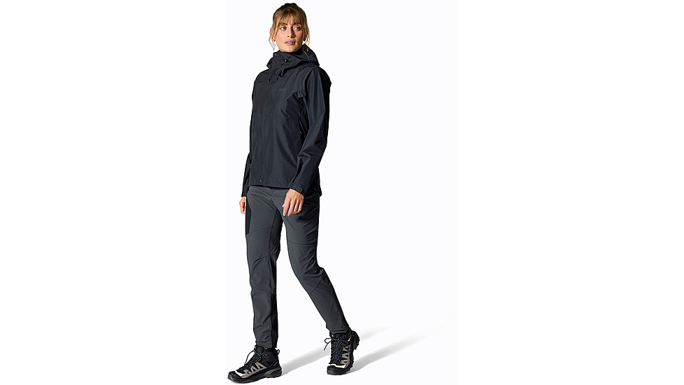 Rab Downpour Jacket - Womens, Black, 10/Small, QWI-07-BLK-10
