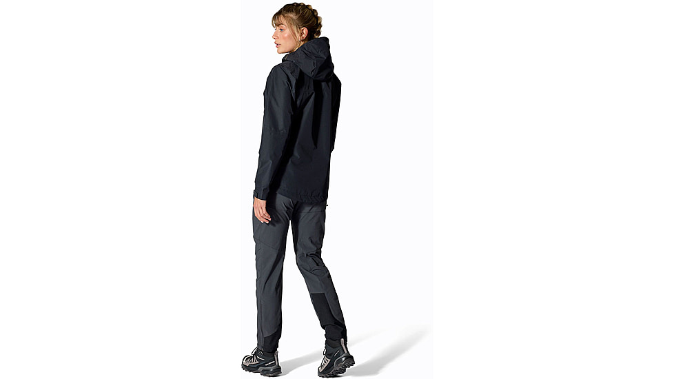 Rab Downpour Jacket - Womens, Black, 10/Small, QWI-07-BLK-10