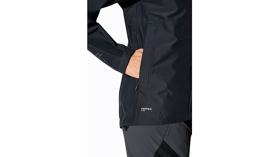 Rab Downpour Jacket - Womens, Black, 10/Small, QWI-07-BLK-10