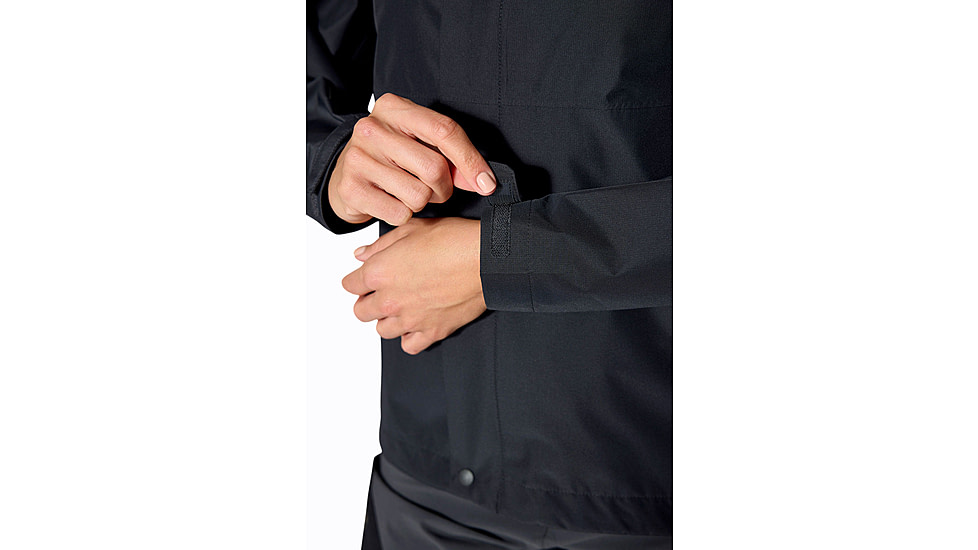 Rab Downpour Jacket - Womens, Black, 10/Small, QWI-07-BLK-10