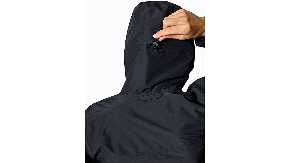 Rab Downpour Jacket - Womens, Black, 10/Small, QWI-07-BLK-10