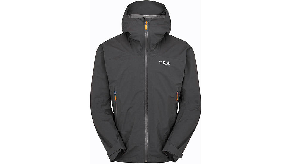 Rab Downpour Light Jacket - Mens, Anthracite, Medium, QWG-90-ANT-MED