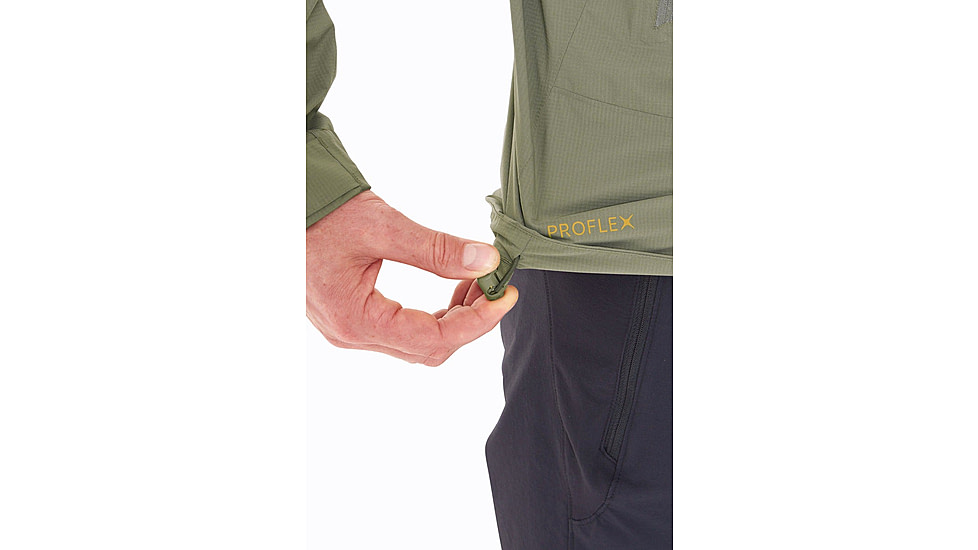 Rab Downpour Light Jacket - Mens, Light Khaki, Extra Large, QWG-90-LKH-XLG