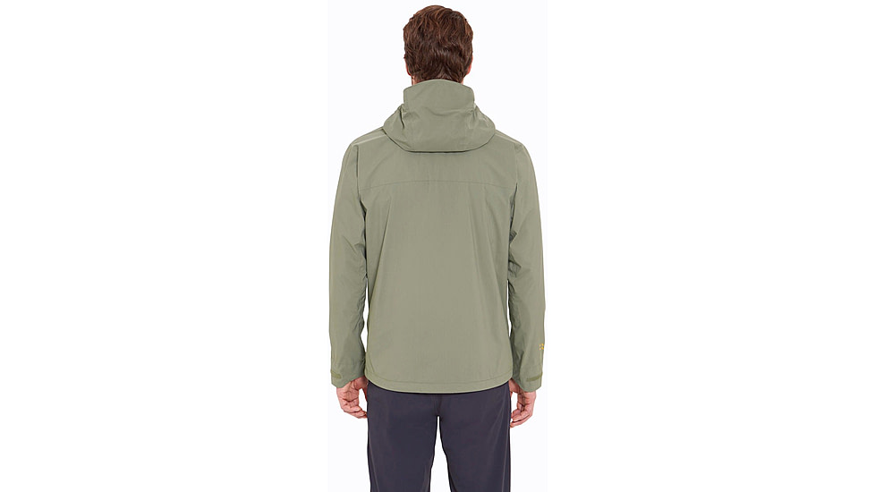 Rab Downpour Light Jacket - Mens, Light Khaki, Extra Large, QWG-90-LKH-XLG