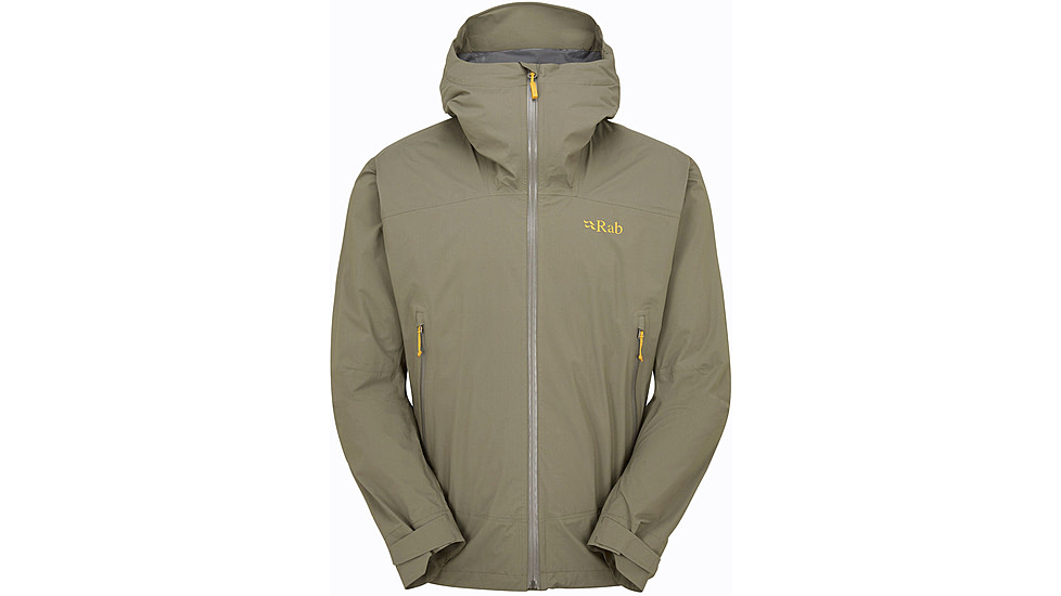 Rab Downpour Light Jacket - Mens, Light Khaki, Extra Large, QWG-90-LKH-XLG