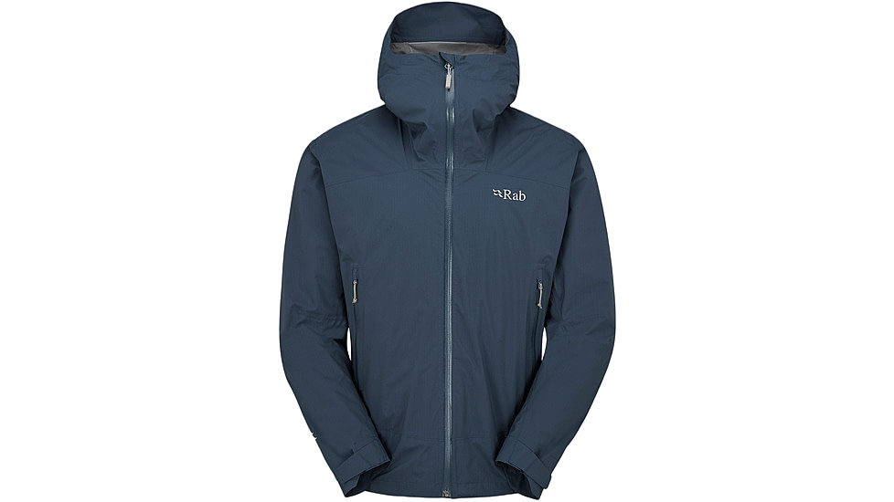 Rab Downpour Light Jacket - Mens, Tempest Blue, Medium, QWG-90-TMB-MED