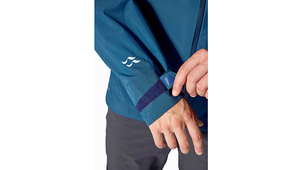 Rab Downpour Mountain Jacket - Mens, Tempest Blue, Medium, QWI-11-TMB-MED