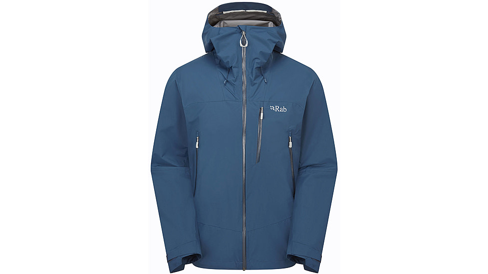 Rab Downpour Mountain Jacket - Mens, Tempest Blue, Medium, QWI-11-TMB-MED