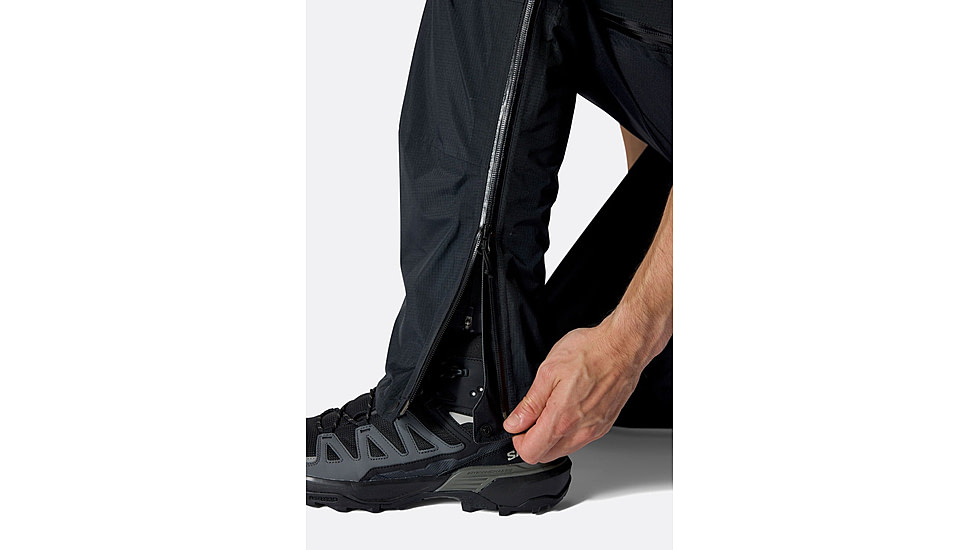 Rab Downpour Mountain Pants - Mens, Black, Extra Large, Regular, QWI-13-BLK-XLG-RG