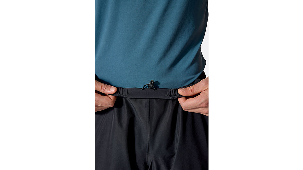 Rab Downpour Pants - Mens, Black, Medium, QWI-27-BLK-MED